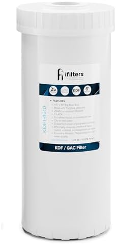 iFilters 25 Micron 4.5 x 10 GAC/KDF Water Filter, Fits Big Blue Housings by iFilters