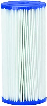 Pentair Pentek R30-BB Big Blue Pleated Polyester Sediment Water Filter, 10" x 4.5", 30 Micron, Whole House Reusable Cartridge by PENTAIRPENTEK