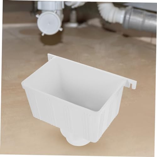 PVC Rain Gutter Diverter for Barrel, White Plastic Downspout Adapter - Image 3