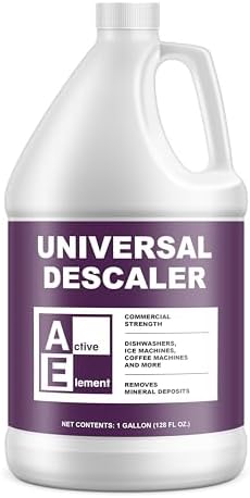 Universal Descaler - 1 Gallon - Commercial Grade Delimer for Dishwasher - Ice Machine Cleaner and Coffee Pot Descaler - Steam Tables - Hand Descaling by ActiveElement