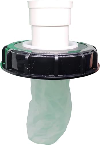 samou IBC Lid Filter 165 mm Straight Ton Barrel Cover with Nylon Washable IBC Tank Lid Filter for mounting on IBC Container Rainwater Tank IBC 1000 Liters DN150 by samou