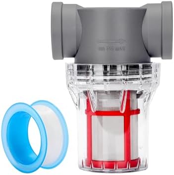 1'' Female NPT in-Line Strainer - Garden Hose Filter for High Pressure Washer, Sediment Filter with 200 Mesh Stainless Steel Screen (1'' 200 Mesh) by YMYP