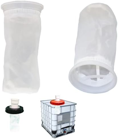 IBC Nylon Lid Filter 2 Pack IBC Lid Nylon Filter Screen Rain Water Filter, for Venting Ton Barrel Plastic Cover Tote Tank Lid Breath Cover by HNOYGNU