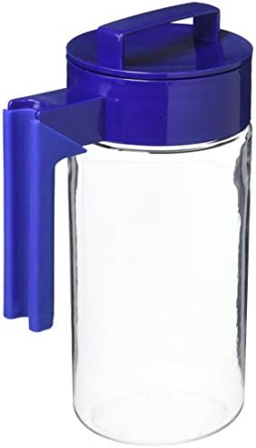 Takeya Airtight Pitcher - Durable BPA-Free Eastman Tritan Odor/Stain-Resistant Leakproof Lid for Iced Tea/Water Easy-Grip Silicone Handle Spill-Free Spout Fridge-Friendly Made in USA 1 Quart/Blueberry - Image 3