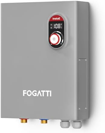 Fogatti Tankless Water Heater Electric 27kw 240V Max 6.7GPM Whole House ETL by FOGATTI