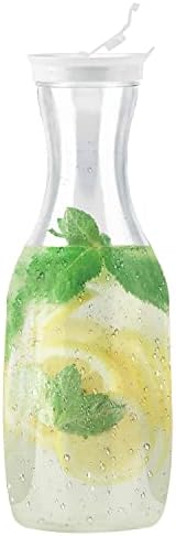 DecorRack 50 oz Water Carafe with Flip Top Lid, BPA-Free Plastic (1 Pack) - Image 3
