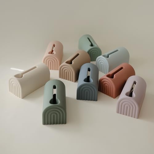 mushie Bath Spout Cover | Soft Silicone Bathtub Faucet Safety Guard for Kids | Universal Fit (Natural) - Image 6