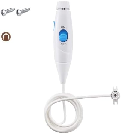 Replacement Hose and Handle Parts Compatible with Waterpik Water Flosser WP-100 WP-300 WP-660 WP-900 Series Oral Irrigator, Plastic Handle, Oral Hygiene Accessories (Slide Switch) by Oralphi
