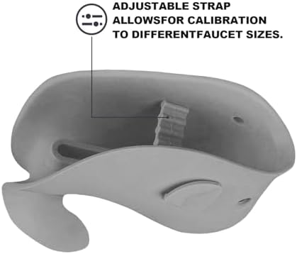 Baby Bathtub Faucet Cover, Faucet Cover Baby Bathtub Spout Cover, Bath Spout Protective Cover, Bathtub Safety Spout Guard, Baby Safety Protection Silicone Kit, Grey Whale Protector - Image 2