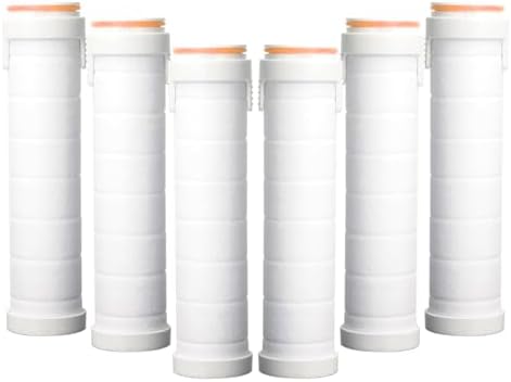 Shower Head Filters for High Pressure Shower Head, 6 PCS PP-Cotton Filter Cartridge for Hard Water Soften Hard Water, Handheld Shower Head Replacement Filters by LuxsegoDirect