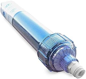 WECO Inline Color Changing Deionizing Mixed Resin for Pure and Spotless Water - High Purity Mixed Bed Resin (DI) 2 X 10 Inch Cartridge (3/8 Inch Quick Connect) - Image 2