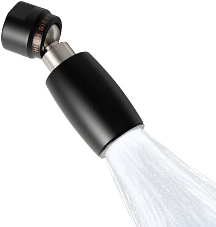 High Sierra® - CLASSIC™ Solid Lead-Free Metal 1.8 GPM Award Winning. Low Flow Shower Head. Patented Nozzle Never Clogs - Matte Black Finish by HIGHSIERRASHOWERHEADS