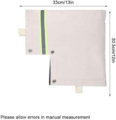tooloflife Outdoor Backflow Preventer Insulation Cover – 3-Layer Freeze Protection for Sprinkler Valves/Well Pumps (Off-White) - Image 2