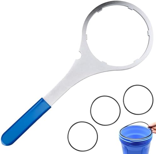 SPBW-5 Metal Water Filter Wrench (5.93" ID ) & 3-Pack 151122 O-Rings Kit by Xastro