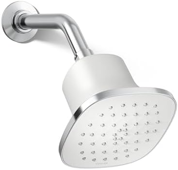 KOHLER 37722-G-CP Cinq Square Single-Function Filtered Showerhead, Five-Layer Filtration, 1.75 GPM, Contemporary Design, Easy to Clean, Polished Chrome by Unknown