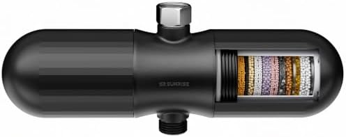 SR SUN RISE Duo Shower Filter – NSF Certified Shower Filter for Chlorine Reduction, Lead-Free, Easy Installation, High Flow, Nourish Hair & Skin, Matte Black by SRSUNRISE