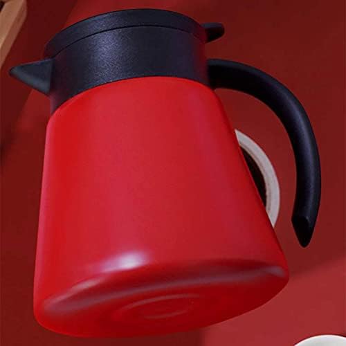 Thermal Coffee Carafe Tea Pot 20 Oz Stainless Steel Insulation Pot Double Wall Vacuum Insulated Coffee Water & Beverage Dispenser (Red) - Image 6