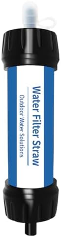 Aquazipo Outdoor Water Filter Straw, Portable Filtration for Camping Emergency (Blue,1) by Unknown