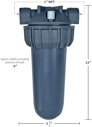 Hot Water Filter System, KleenWater Premier KWHW2510 High Temperature Filtration System Multi-Pack with Scale Inhibitor Cartridges, 1 Inch Inlet Outlet - Image 2