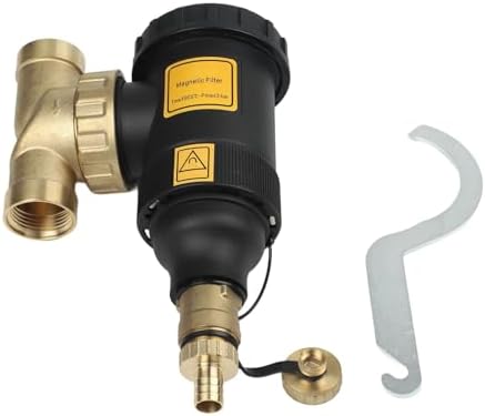Central Water Heater Filter, Magnetic Sludge Separator for Boiler, DN20 3/4 Inch DN25 1 Inch DN32 1-1/4 Inch Threaded Connection, Scale Rust Removal, Stainless Steel Element(DN25/1 inch female) - Image 5