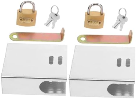 Outdoor Water Valve Lock, Iron Protective Cover, 2 Set Garden Use by LIFKICH