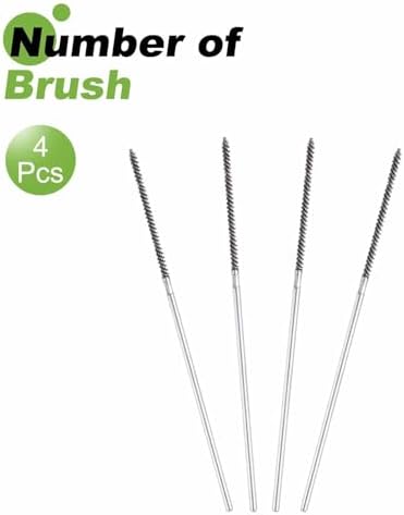 HARFINGTON 4pcs Wire Bore Brush 6 x 1/8" 1/8 Inch Shank Stainless Steel Bristles Cleaning Brush for Clean Car Part Tube Kitchen Garage - Image 3