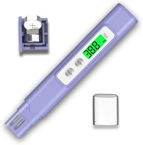 NJTY A11 TDS Water Tester, 0-9990 ppm, Color Indicator, Purple by NJTY
