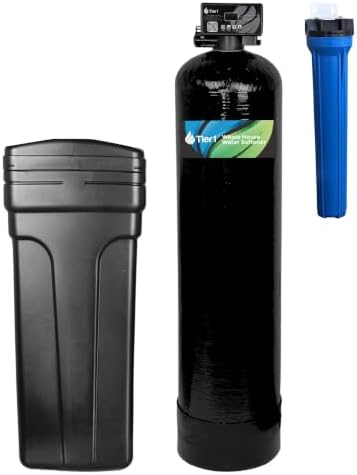 Tier1 64,000 Grain Water Softener System for 5-6 Bathroom Homes by Tier1