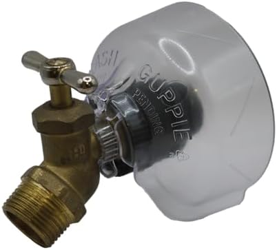The Original Hose Bibb Cover for Anti-Siphon Vacuum Breaker and Leaky Hoses, Case of 8 Crystal Clear by SplashGuppie