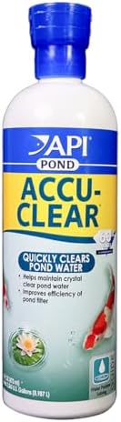 API Pond ACCU-Clear (16 fl oz) Water Clarifier - Improves Filter Efficiency by API