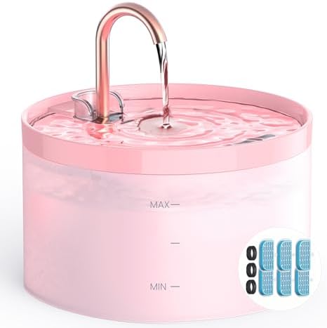Cat Water Fountain for Cats Indoor: 67oz/2L GIOTOHUN Cat Fountain by GIOTOHUNPetLife
