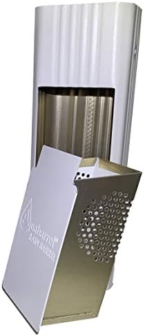 Downspout Filter, Slim Line, 3"x4", White by Aquabarrel by Unknown