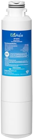 EcoAqua EFF-6027A Replacement Filter, Compatible with Samsung DA29-00020B, DA29-00020A, HAF-CIN/EXP, 46-9101 Refrigerator Water Filter by EcoAqua