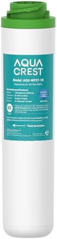 AQUA CREST FQK1K Under Sink Water Filter Replacement for GE FQK1K, FQK2J by AQUACREST