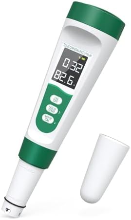 Digital Water Tester 5-in-1 pH/EC/TDS,± 0.1 pH Accurate,Green by Unknown