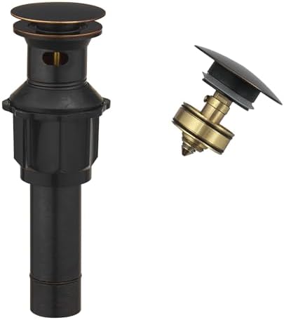 Pop Up Sink Drain Assembly with Overflow, Oil Rubbed Bronze by Bathfinesse