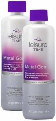 Leisure Time D Metal Gon Protection for Spas and Hot Tubs, 16 fl oz (Package May Vary) (Pack of 2) by Solenis