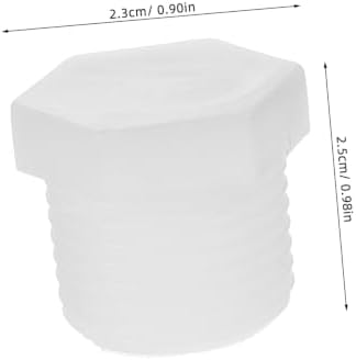 Totority 24pcs Rv Water Heater Drain Plugs, 21mm PVC White for Camper - Image 2