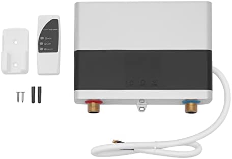 Mini Electric Tankless Water Heater 4000W 110V Constant Temperature Instant Hot Water Heater with Remote Control Touch Display Screen Hot Water Heater for Home Kitchen Indoor by Kllkmmws