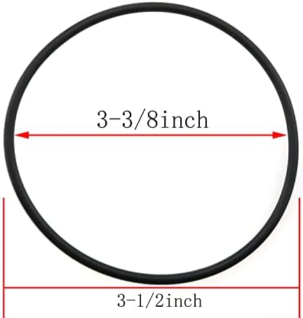 3pcs O-Ring for Water Filter Housings, Diameter 3.5inch O.D. Black O-Ring - Image 2