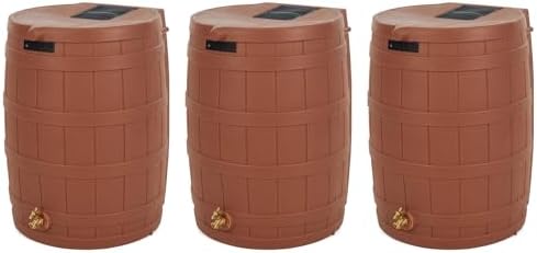 Good Ideas Rain Wizard Water Collection Barrel, 50 Gallon, Terra Cotta by GoodIdeas