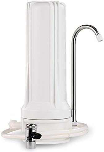Premier Countertop Water Filter: Dual Stage Drinking Water Filtration System + Faucet Diverter Valve Adapter by Premier+Water+Systems