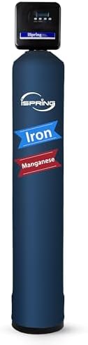 iSpring WCFM400K Whole House Iron and Manganese Water Filter System, Digital Control with Automatic Regeneration & Air Injection, Set & Forget Design by iSpring