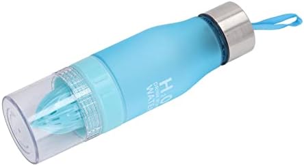 Fruit Infuser Water Bottle,Fruit Water Pitcher Infuser Water Bottle Lemon Juice Squeezer Water Bottle with Fruit Infuser OutdoorTravel Portable Leakproof for Men Women 650ml(Blue) - Image 6