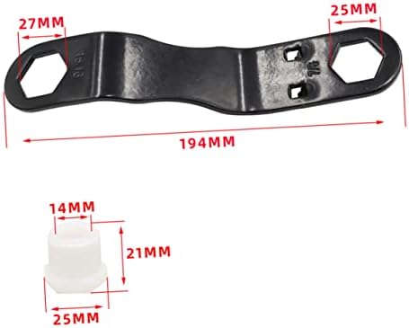 Rv Water Heater 15/16 7/8 Inch Drain Plug Kit with Angled Wrench - Image 7
