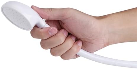 Sink Spray Rubber Hose, Portable Pet Shower Spray Head Hose Push on Bath Tub Sink Faucet Attachment Washing Hair Hairdresser Hand Shower for People or Pets (Single Sided) - Image 3