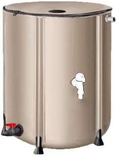 Collapsible Rain Barrel with Spigot & Filter, Foldable Rainwater Harvesting Tank, Portable Water Storage Container for Garden Irrigation, Outdoor, Multiple Sizes(100 l/26 GAL) by NUALLY