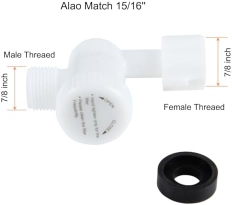 7/8'' Toilet Water Filter Adapter with SUS304 Mesh for 7/8 Toilet Tank Fill Valve and Bidet T Connector, 7/8 inch Male to 7/8 inch Female with Built-In Filter - Image 3