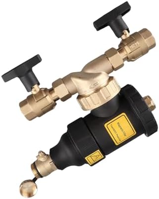 Zunate Magnetic Boiler Filter with 3/4 Inch Connector, 5μm Filtering Accuracy, Brass Wall Mounted Design for Heating and Cooling Systems - Image 7