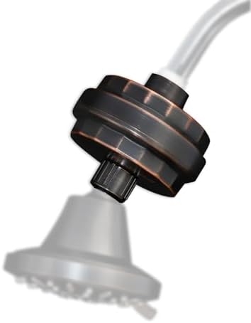 Brondell Shower Filter VivaSpring, Compact Rubbed Bronze – High Output, 100% High-Purity KDF Filtration, With FF-30 Filter Cartridge, Filtered Shower Water for Healthier Skin & Hair by Brondell